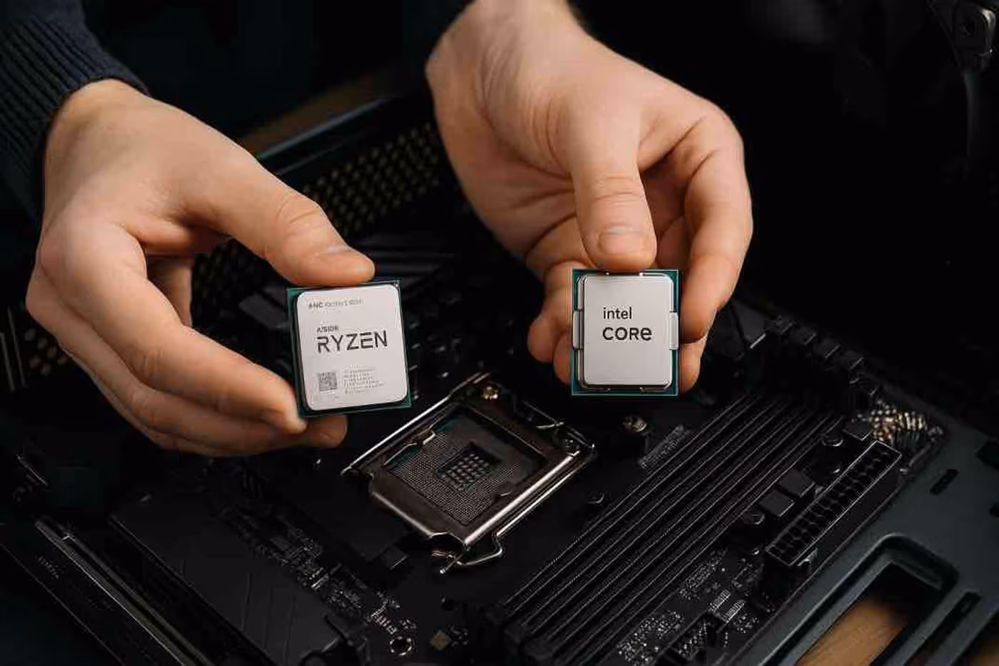 Intel vs AMD prosessoriarkkitehtuurit tekniset erot 2026