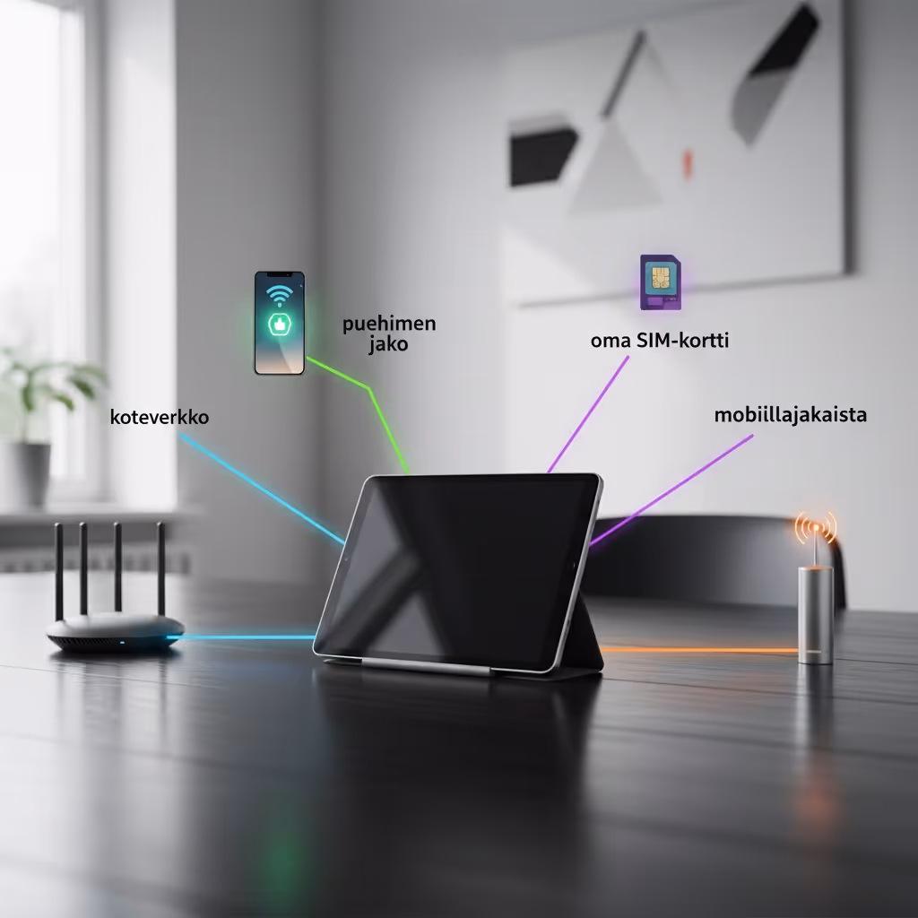 Netti tablettiin – 4 reittiä yhdistää tabletti